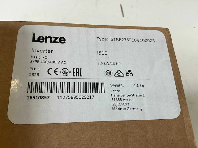 Lenze i510 i51be275f10v10000s frequentieregelaar - afbeelding 7 van  7