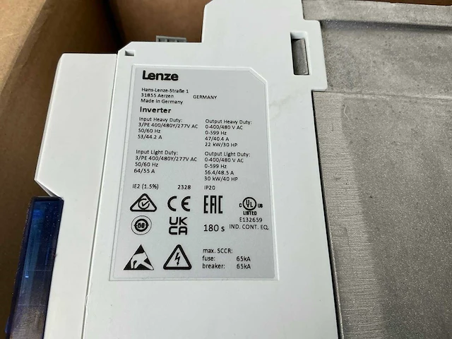 Lenze i550 i55be322f10v10000s frequentieregelaar - afbeelding 4 van  6