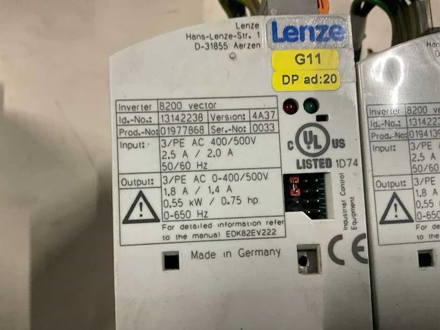 Lenze vector 8200 drives - afbeelding 3 van  3