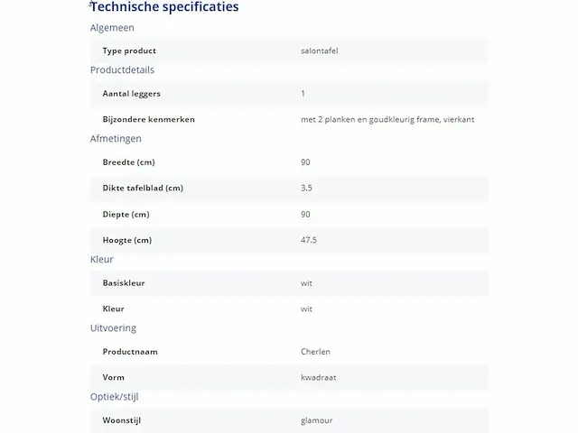 Leonique salontafel cherlen - afbeelding 7 van  8