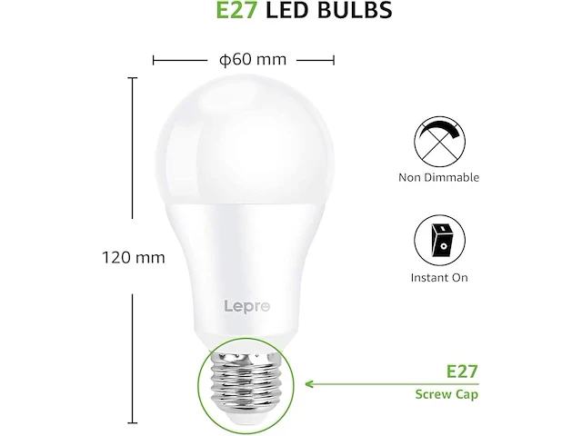 Lepro led-lamp e27 1521 lumen - afbeelding 3 van  5