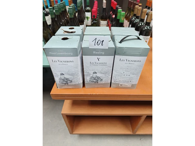Les vignerons de la moselle vin blanc krat 3l 12% - afbeelding 1 van  7