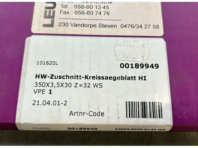 Leuco hw diverse zaagbladen (3st) - afbeelding 4 van  8
