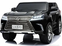 Lexus lx570 elektrisc he kinderauto 12v - 2-zits - 1 tot 5 jaar - rubberen banden - zwart (nieuw) - afbeelding 1 van  7