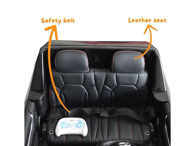 Lexus lx570 elektrisc he kinderauto 12v - 2-zits - 1 tot 5 jaar - rubberen banden - zwart (nieuw) - afbeelding 4 van  7