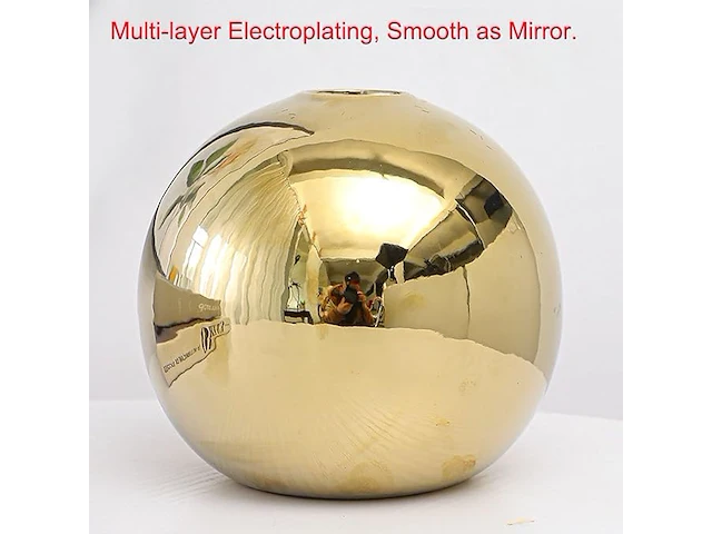 Lfsem gouden glazen bol hanglamp (150 mm) - afbeelding 4 van  4