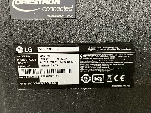 Lg 55se3kd-b 55” monitor (2x) - afbeelding 3 van  7