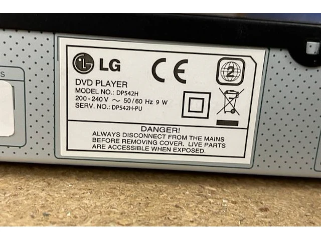 Lg dvd/cd speler - afbeelding 4 van  4