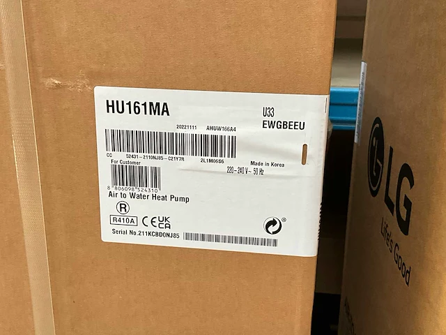 Lg hu161ma warmtepomp - afbeelding 2 van  2