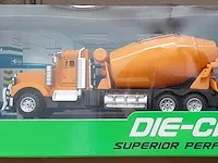 Lg-imports die-cast betonmixer 20 x 9 x 7 cm - 2 stuks - afbeelding 1 van  7