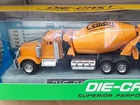 Lg-imports die-cast betonmixer 20 x 9 x 7 cm - 2 stuks - afbeelding 3 van  7