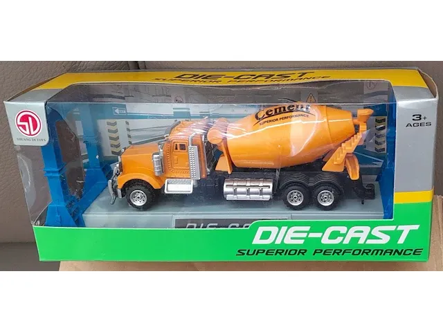 Lg-imports die-cast betonmixer 20 x 9 x 7 cm - 2 stuks - afbeelding 7 van  7