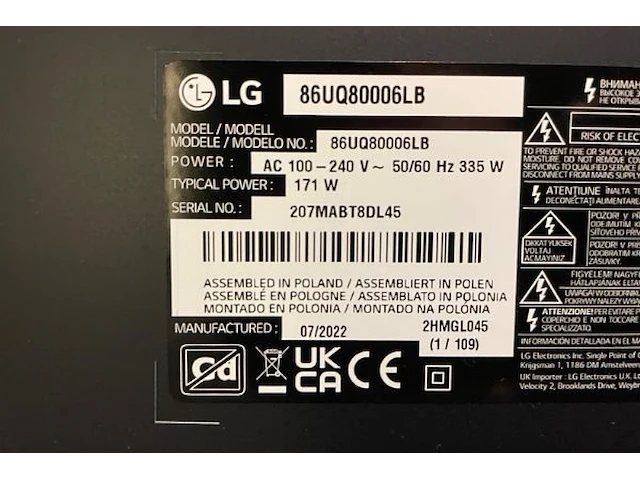 Lg tv op mobiele standaard - afbeelding 6 van  8