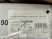 Licensed abarth children's pedal go-kart black - afbeelding 5 van  5