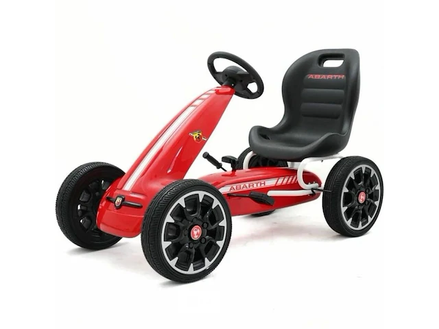 Licensed abarth children's pedal go-kart red - afbeelding 1 van  5