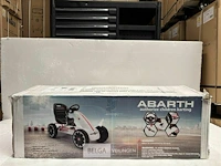 Licensed abarth children's pedal go-kart white