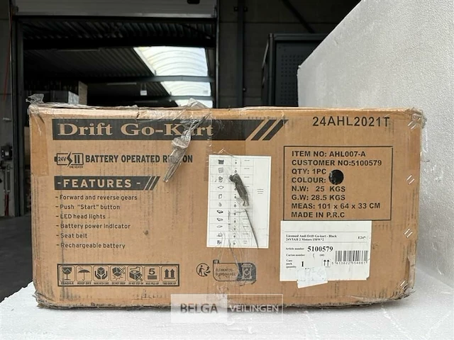 Licensed audi drift go-kart white - afbeelding 4 van  5