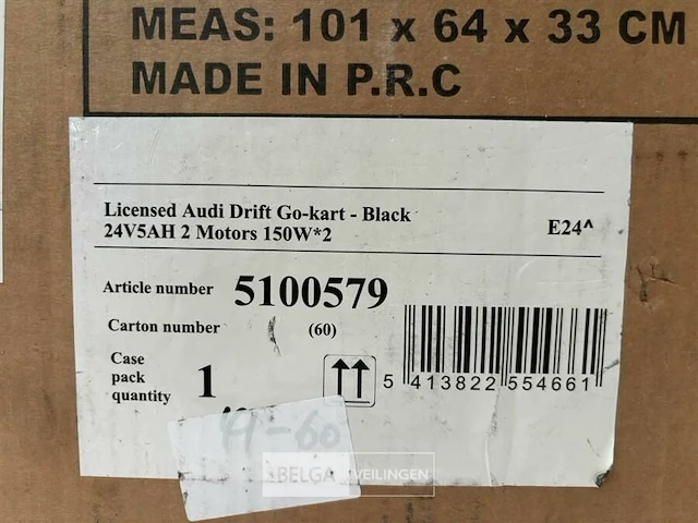 Licensed audi drift go-kart white - afbeelding 5 van  5