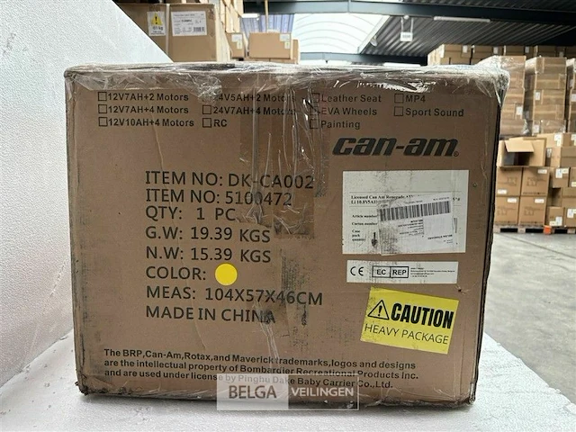 Licensed can am renegade atv yellow - afbeelding 3 van  4