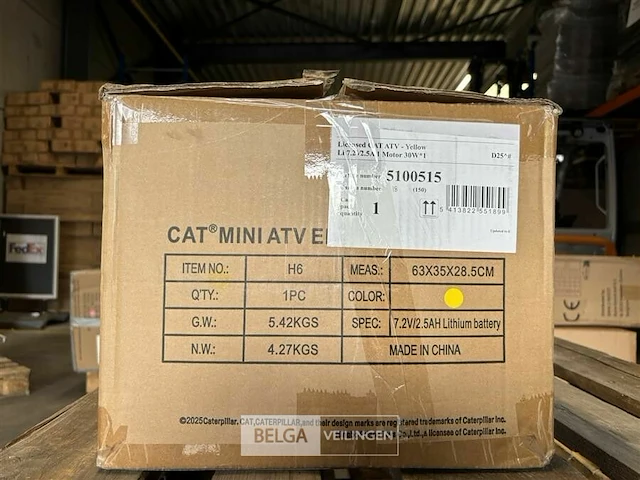 Licensed cat atv - yellow - afbeelding 3 van  4