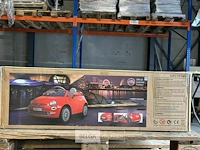 Licensed fiat 500 battery ride on car - pink - afbeelding 2 van  4