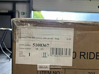 Licensed fiat 500 battery ride on car - pink - afbeelding 4 van  4