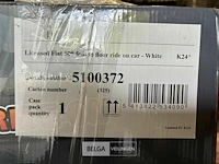 Licensed fiat 500 foot to floor ride on car - white - afbeelding 4 van  4
