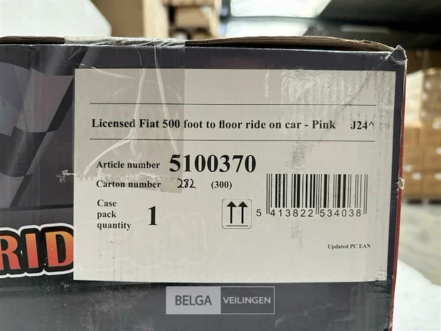 Licensed fiat 500 foot to floor ride on car pink - afbeelding 5 van  5