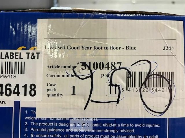 Licensed good year foot to floor - blue - afbeelding 4 van  4