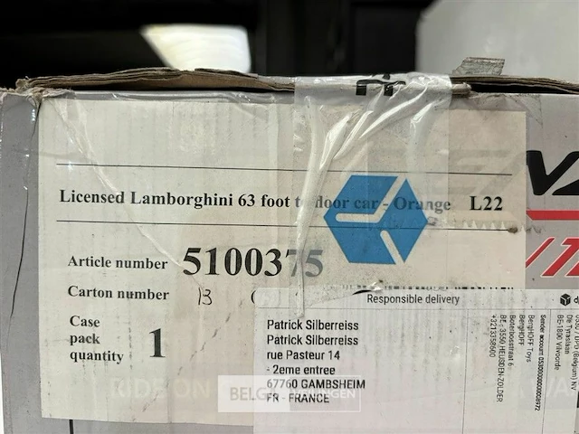 Licensed lamborghini 63 foot to floor car orange - afbeelding 4 van  4