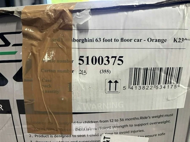 Licensed lamborghini 63 foot to floor car orange - afbeelding 3 van  3