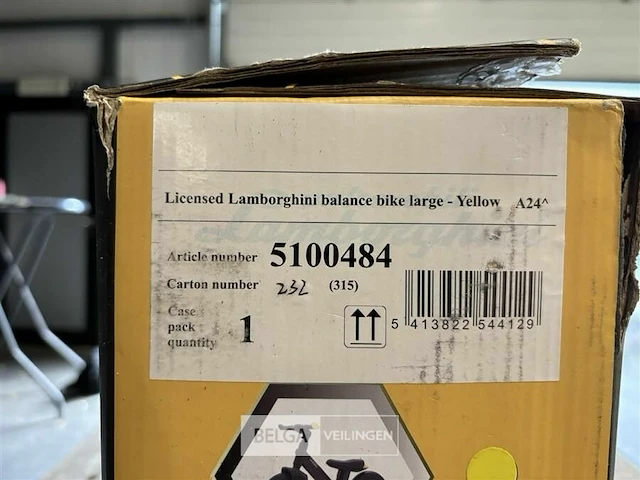Licensed lamborghini balance bike large - yellow - afbeelding 4 van  4
