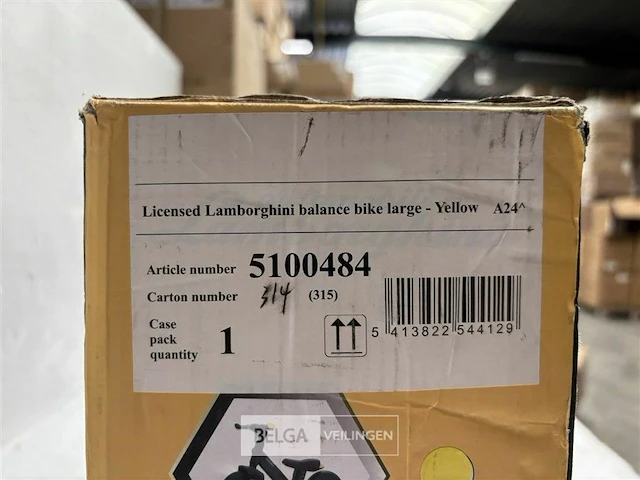 Licensed lamborghini balance bike large yellow - afbeelding 4 van  4