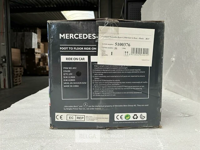 Licensed mercedes-benz g350d foot to floor black - afbeelding 4 van  5
