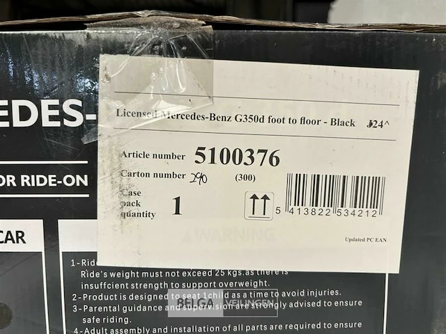 Licensed mercedes-benz g350d foot to floor black - afbeelding 5 van  5