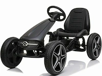 Licensed mercedes-benz pedal go kart - black - afbeelding 1 van  4
