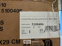 Licensed mercedes-benz pedal go kart - black - afbeelding 4 van  4