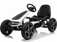 Licensed mercedes-benz pedal go kart - white - afbeelding 1 van  3