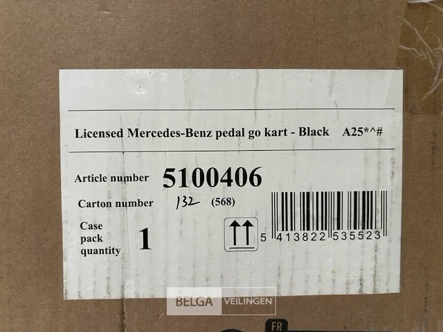 Licensed mercedes-benz pedal go kart black - afbeelding 6 van  6