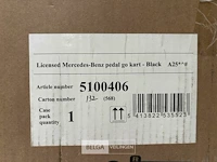Licensed mercedes-benz pedal go kart black - afbeelding 6 van  6