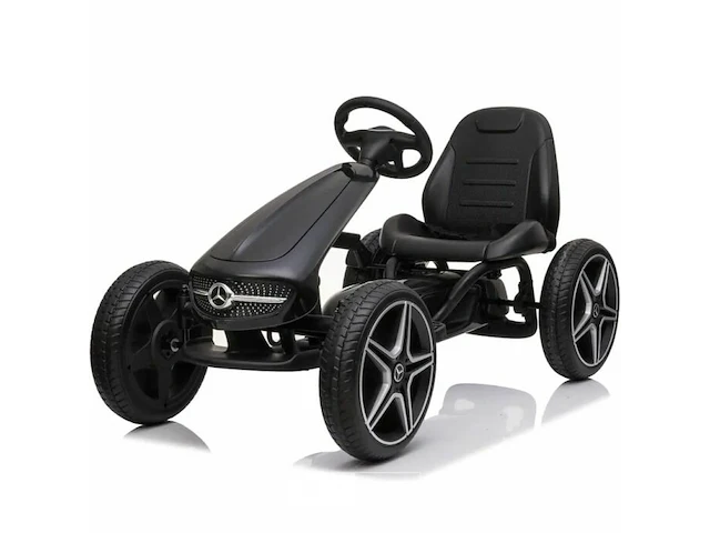 Licensed mercedes-benz pedal go kart black - afbeelding 1 van  5