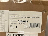 Licensed mercedes-benz pedal go kart black - afbeelding 6 van  6