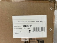 Licensed mercedes-benz pedal go kart black - afbeelding 4 van  4