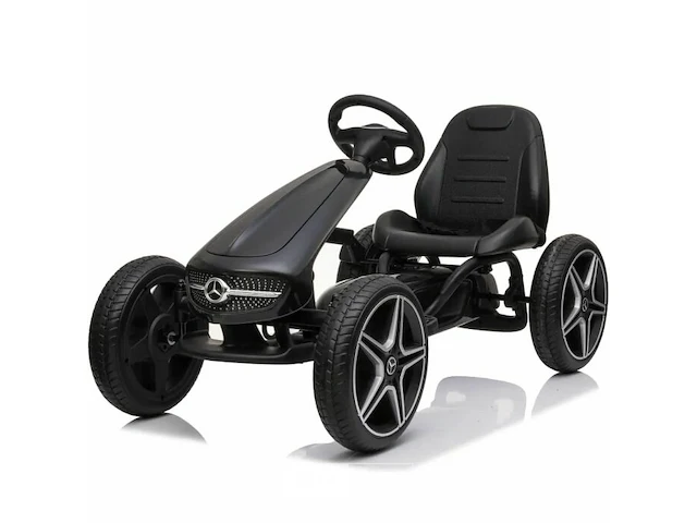 Licensed mercedes-benz pedal go kart black - afbeelding 1 van  3