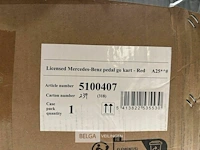 Licensed mercedes-benz pedal go kart red - afbeelding 4 van  4