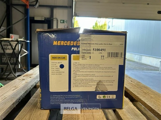 Licensed mercedes benz police foot to floor - afbeelding 3 van  4