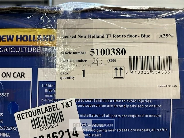 Licensed new holland t7 foot to floor - blue - afbeelding 4 van  4