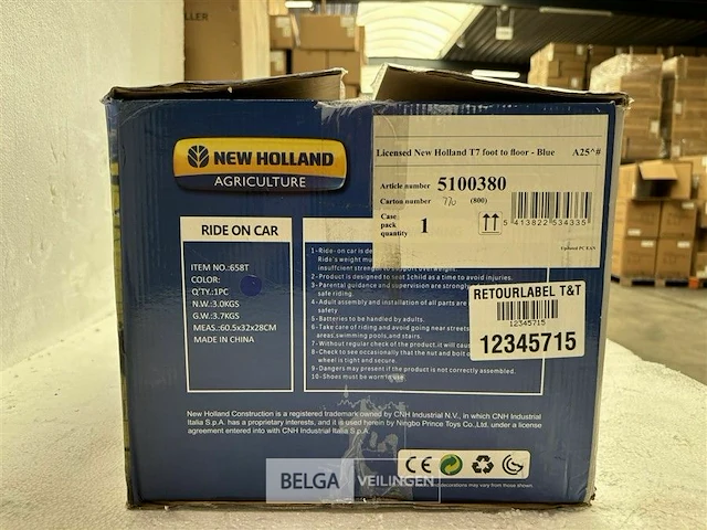 Licensed new holland t7 foot to floor blue - afbeelding 3 van  3