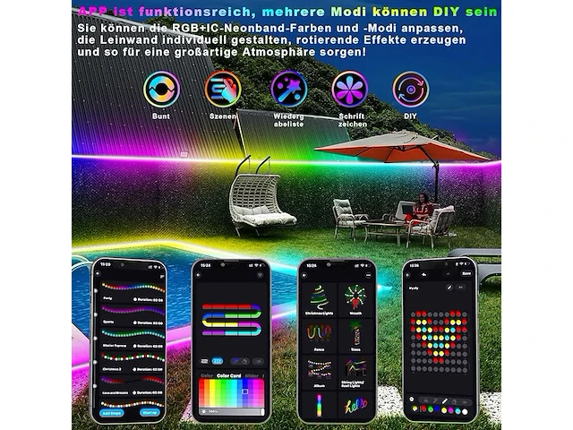 Lichaser rgb+ic flexibele ledstrip (10 m) - afbeelding 4 van  4