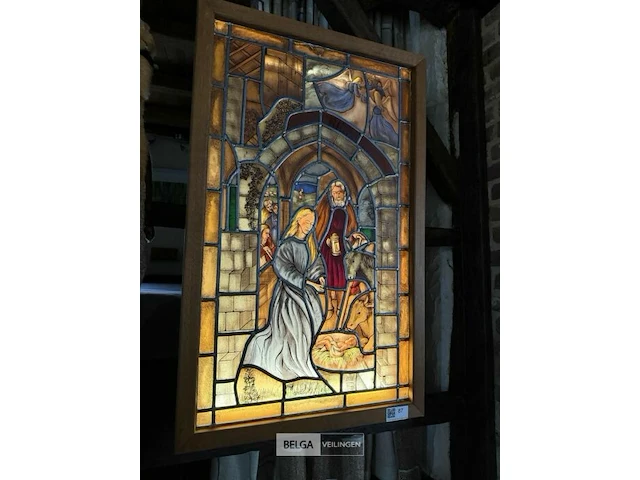 Lichtbak uit loodglas - afbeelding 1 van  3